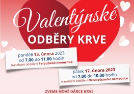 Přijďte darovat krev a oslavte originálním způsobem svátek zamilovaných!