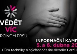 Pardubický týden v růžové: informační kampaň Vědět víc… Karcinom prsu