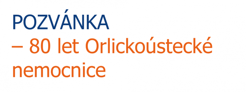 Orlickoústecká nemocnice oslaví 80. výročí prohlídkami