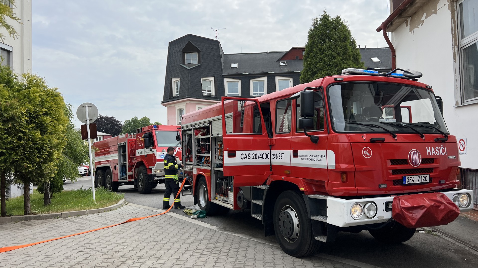 Simulovaný požár s evakuací pacientů na svitavské interně dopadl na jedničku