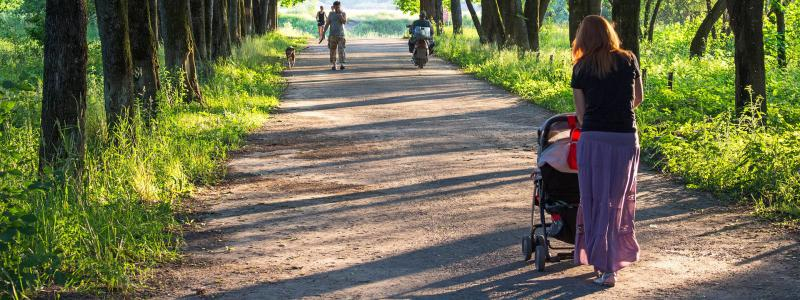 Na procházky s kočárkem jděte v létě spíš do lesa