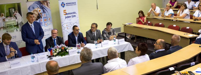 Vládní návštěva v Pardubické nemocnici