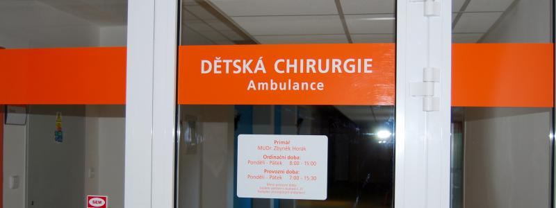 Oddělení dětské chirurgie se přesouvá do budovy „staré chirurgie“
