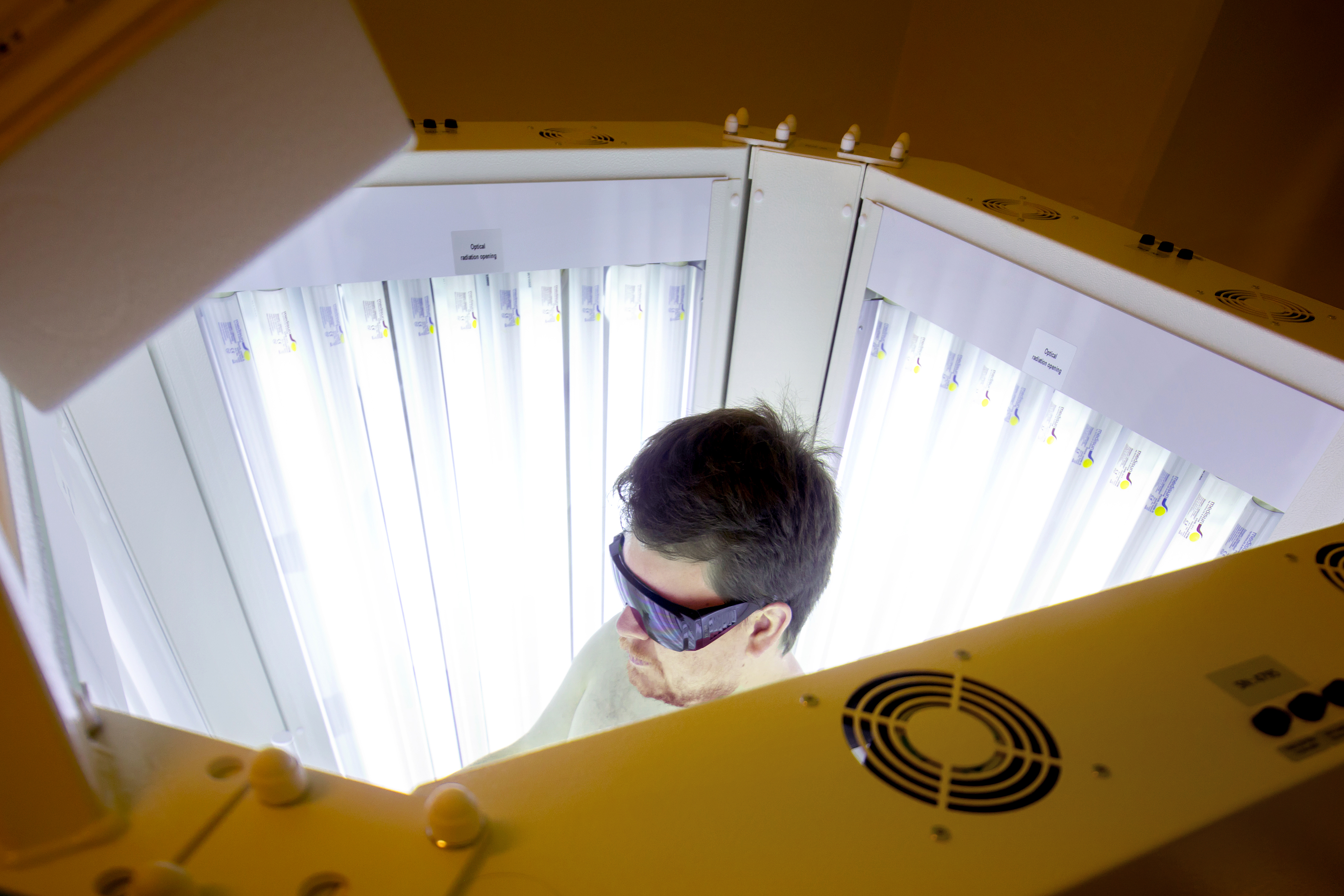 UV kabina na kožním oddělení Litomyšlské nemocnice